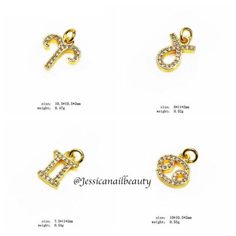 JNBS Nail Piercing Charm 08 Zodiac (5pcs)