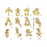 JNBS Nail Piercing Charm 08 Zodiac (Set of 12 different styles)