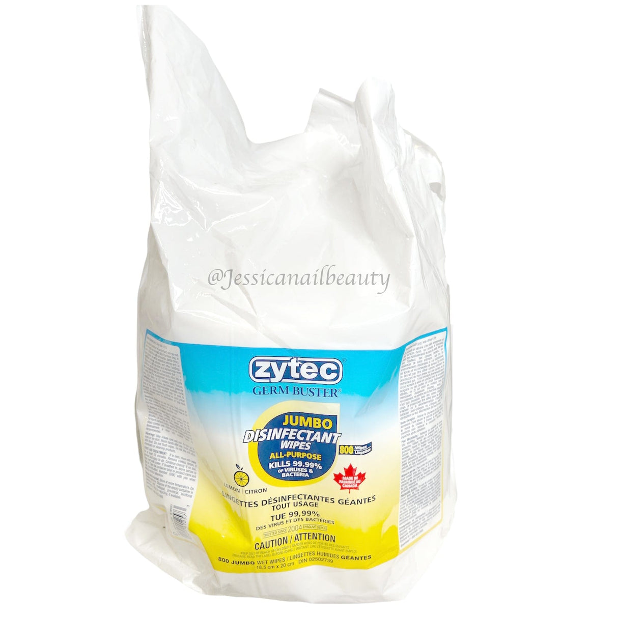 Zytec Germ Buster Jumbo Disinfectant 800 Wipes